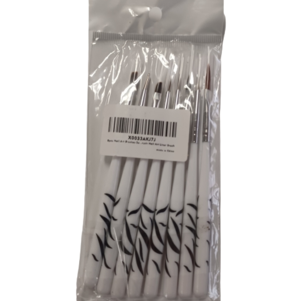 Lieteswe 8 Piece Set UV Gel Nail Brush Polish Painting Manicure Brushes Set NWT